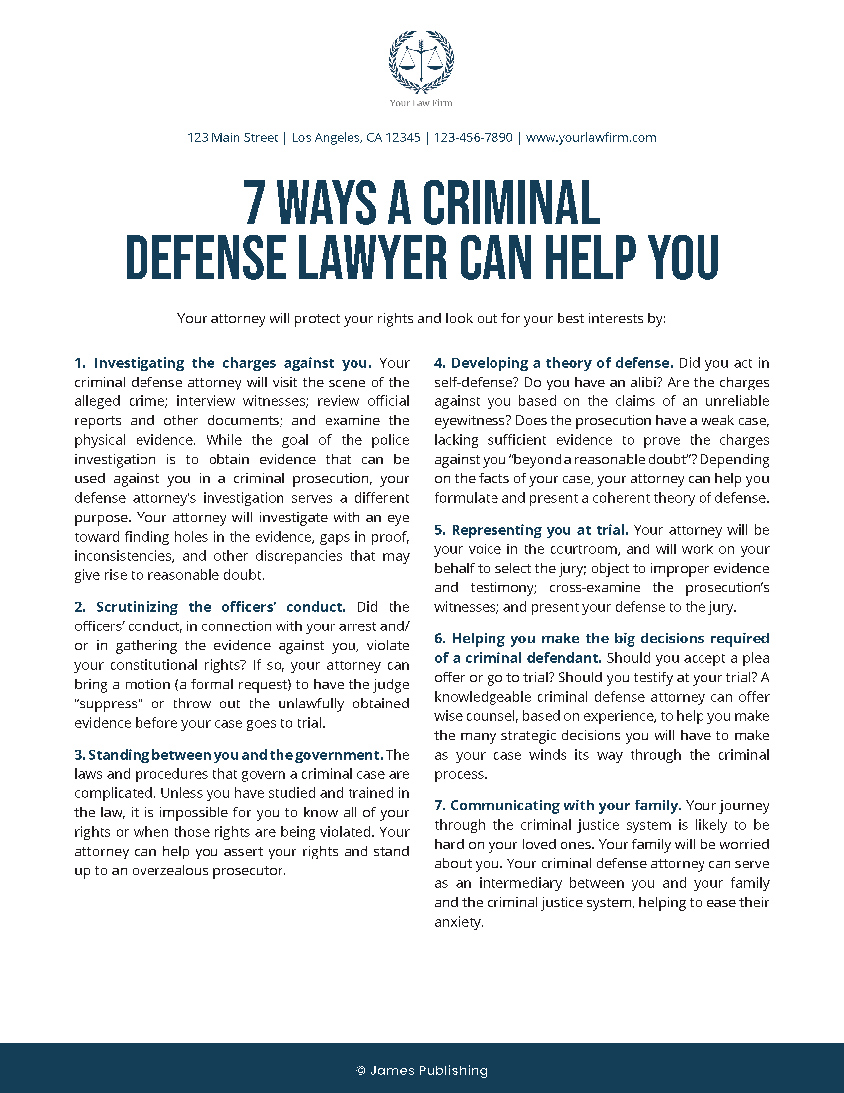 CRIM-11 7 Ways a Criminal Defense Lawyer Can Help