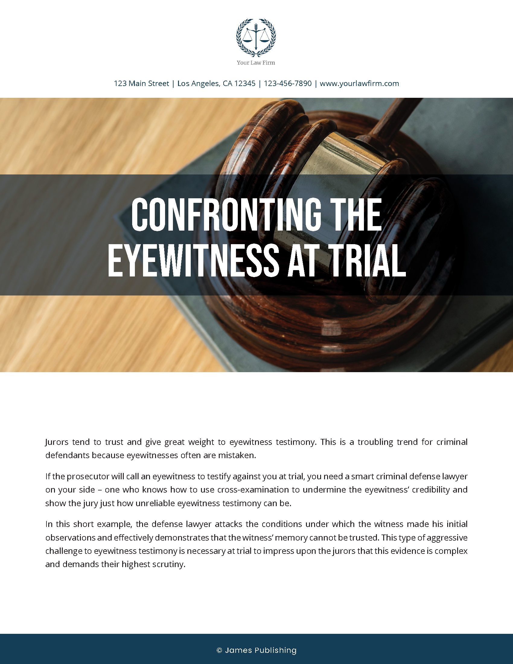 CRIM-14 Confronting the Eyewitness at Trial