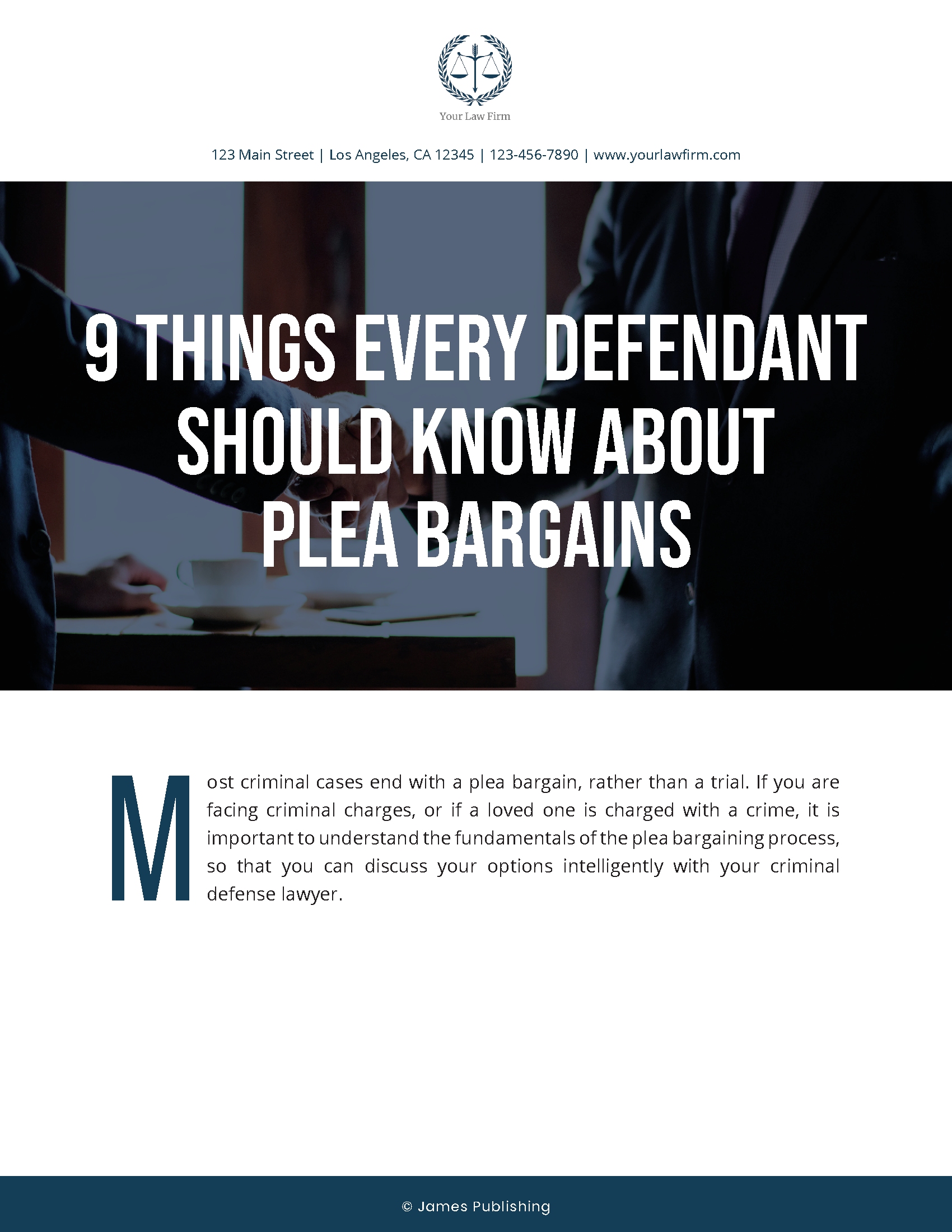 CRIM-26 9 Things Every Defendant Should Know About Plea Bargains