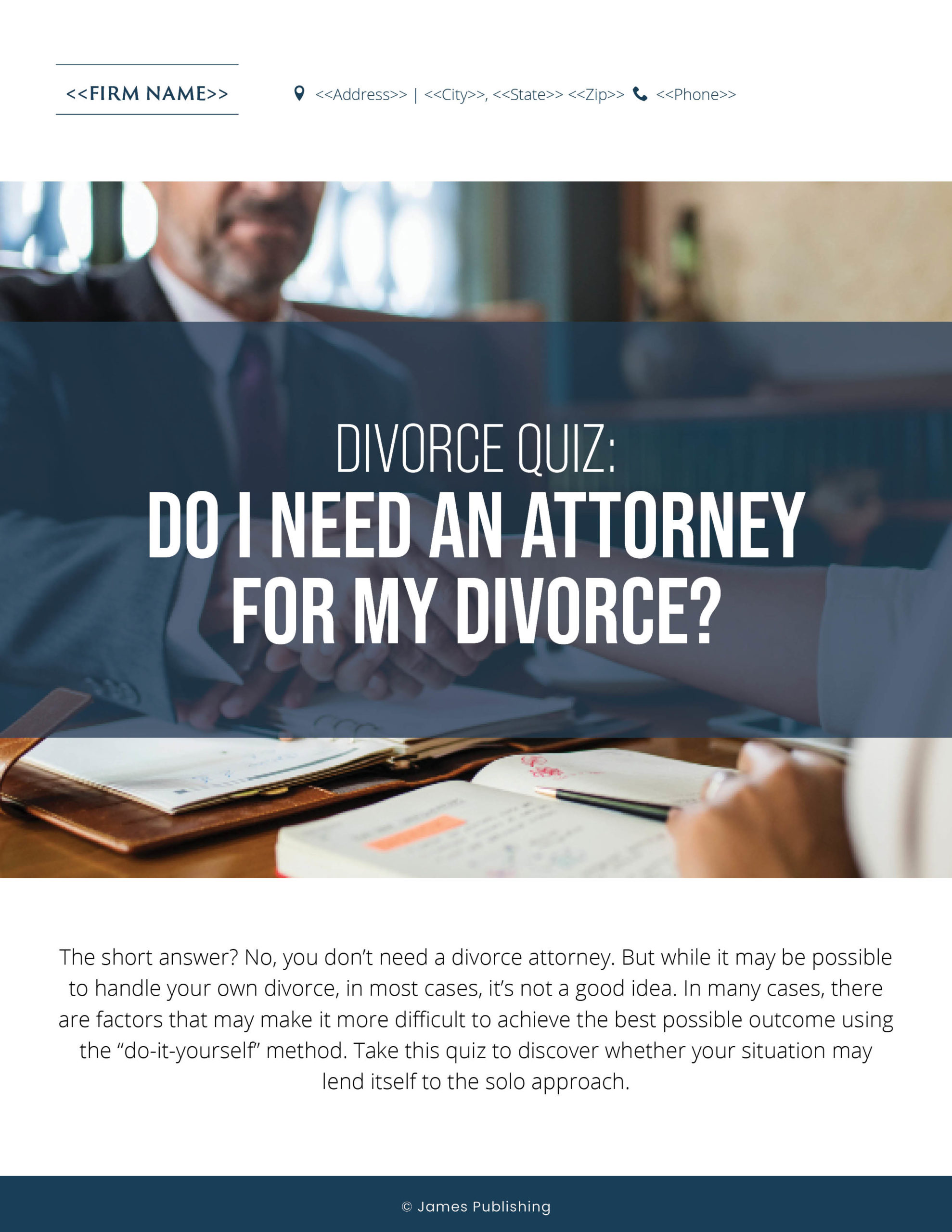 FAM-07 Divorce Quiz: Do I Need An Attorney for My Divorce?