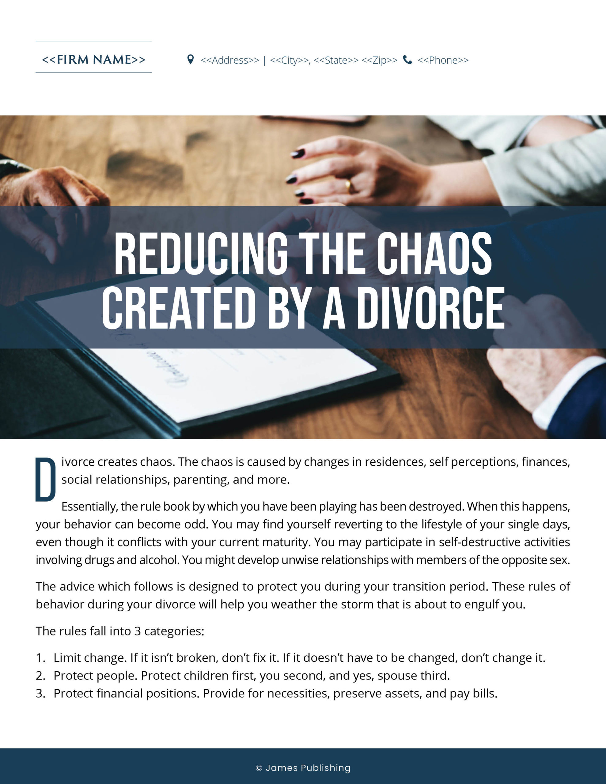 FAM-09 Reducing the Chaos Created by a Divorce