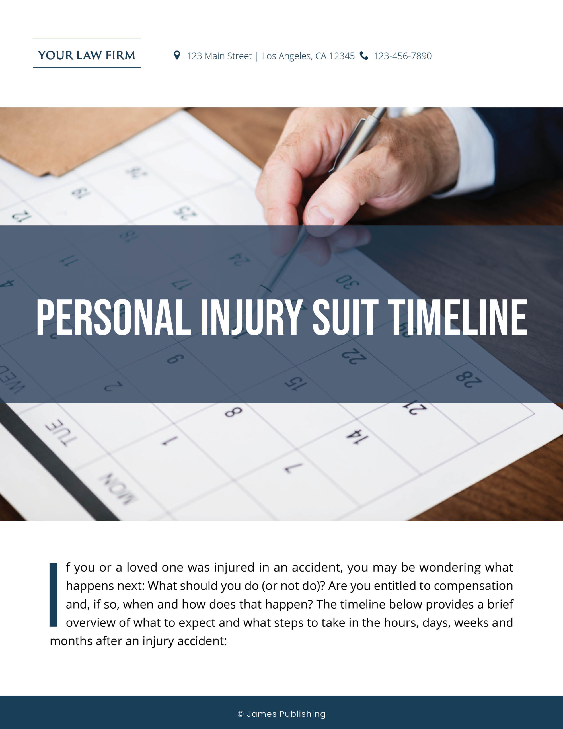 PI-23 Personal Injury Suit Timeline