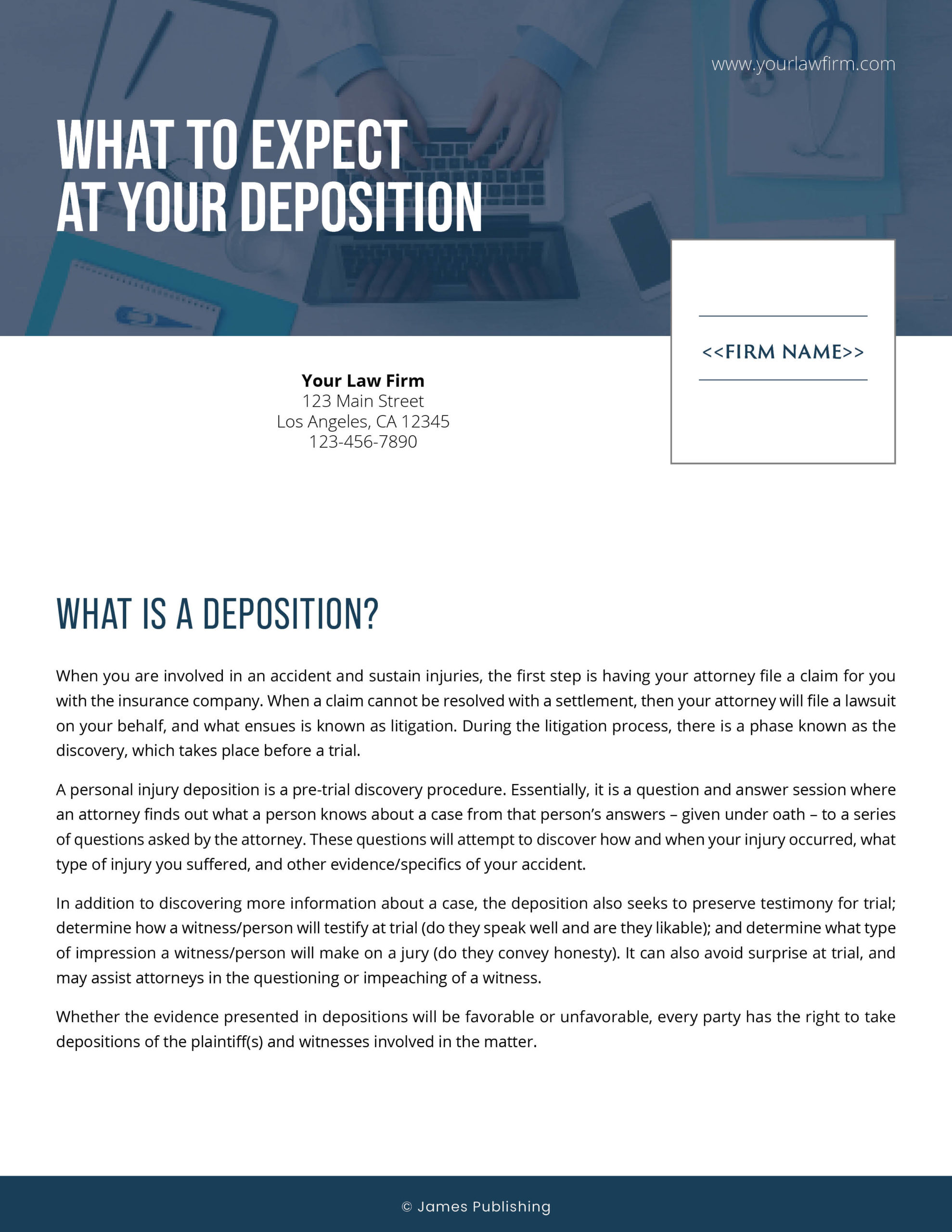 PI-26 What to Expect: At Your Deposition