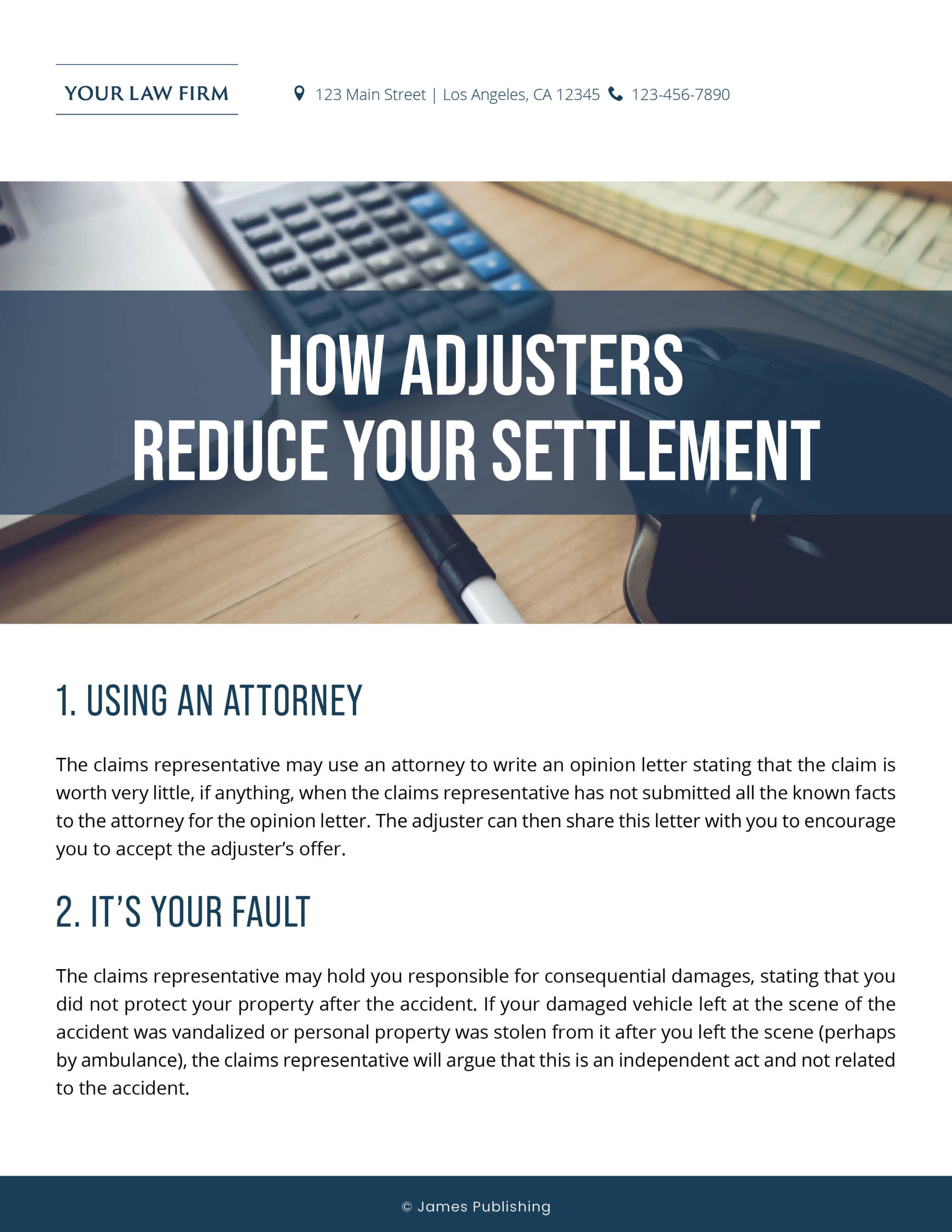 PI-04 How Adjusters Reduce Your Settlement