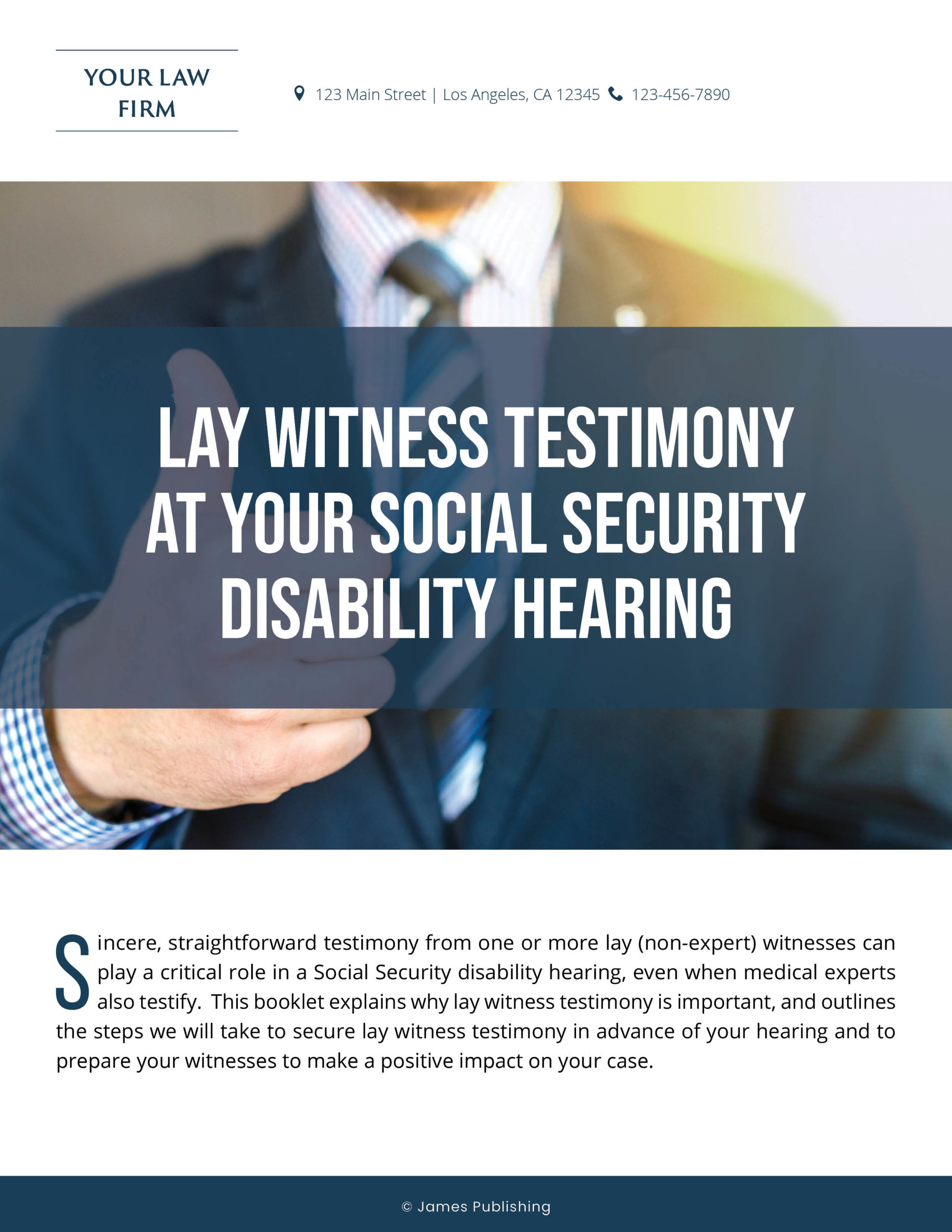 SSD-11 Lay Witness Testimony at Your Social Security Disability Hearing